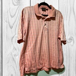 Tasso Elba Men's Peach Grid-Stripe Polo Outdoor
casual
Size Medium